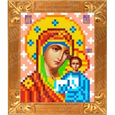 Схема для вышивания бисером "Казанская Икона Божией Матери"
